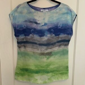 LIZ CLAIBORNE cap sleeve top, Sz Petite Small